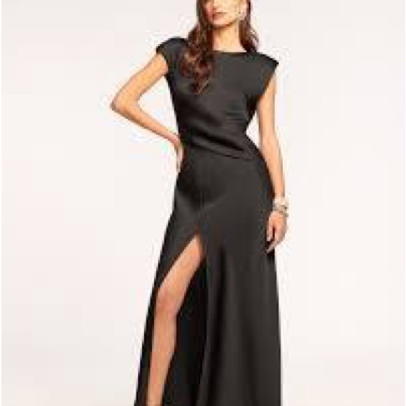 Ramy Brook Dresses & Skirts - Ramy Brook Black Satin Joanna Gown Size 12